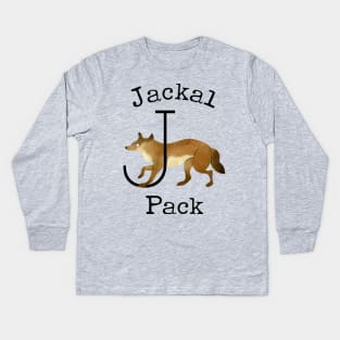 J Is For Jackal Pack Kids Long Sleeve T-Shirt